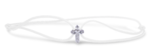 Cross thin nylon bracelet