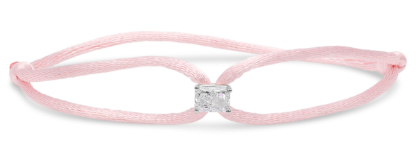 Elongated Cushion silk bracelet
