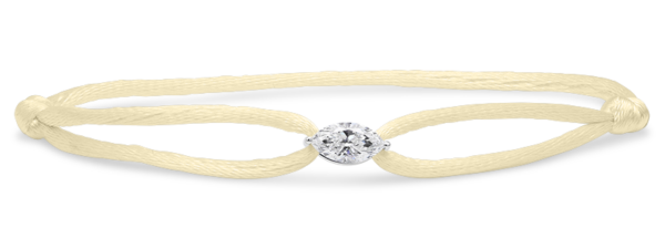 Marquise silk bracelet